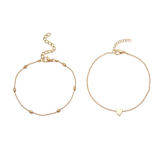 Heart anklet