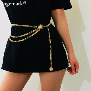 Silver Tassel Waist Belt