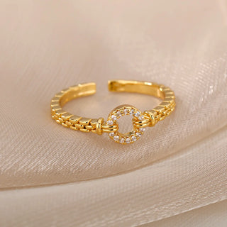 Zircon Gold Ring 17