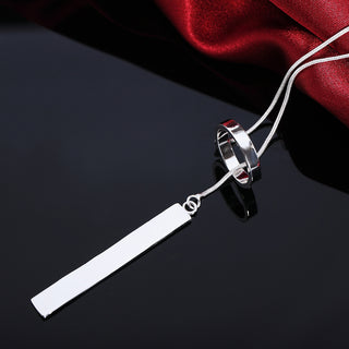 Silver Chain Pendant Necklace 5