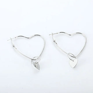 Gold Silver Drop Earrings