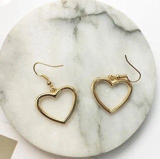 Gold Silver Drop Earrings