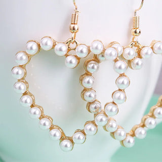 Gold Silver Drop Earrings