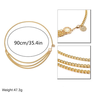 Silver Tassel Waist Belt
