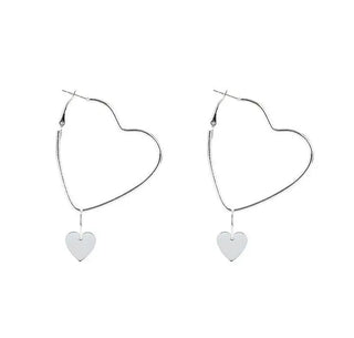 Gold Silver Drop Earrings