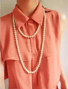 Pearl Beaded Pendant Necklace
