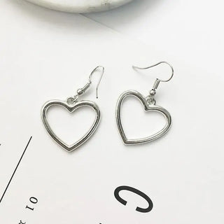 Gold Silver Drop Earrings