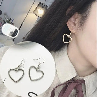 Gold Silver Drop Earrings