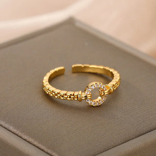 Zircon Gold Ring 17