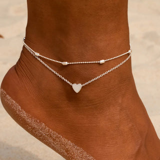 Heart anklet