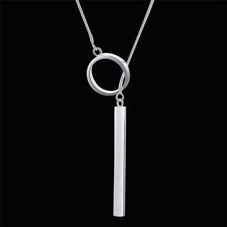 Silver Chain Pendant Necklace 5