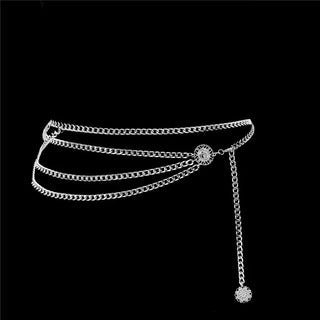 Silver Tassel Waist Belt
