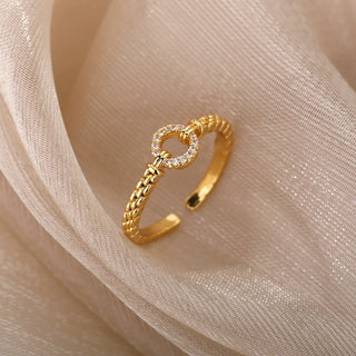 Zircon Gold Ring 17