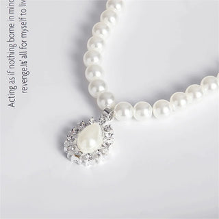 Pearl Crystal Jewelry Set