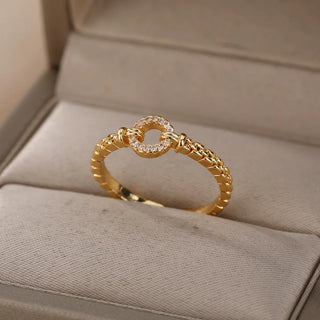 Zircon Gold Ring 17