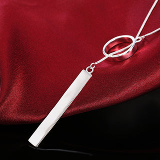 Silver Chain Pendant Necklace 5