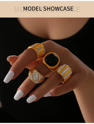 Zircon Gold Ring 15