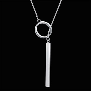 Silver Chain Pendant Necklace 5