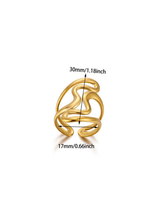 Gold Stainless Ring 2