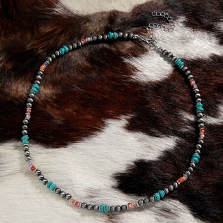 Beaded Chain Choker Necklace