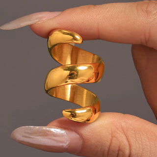 Gold Stainless Ring 6