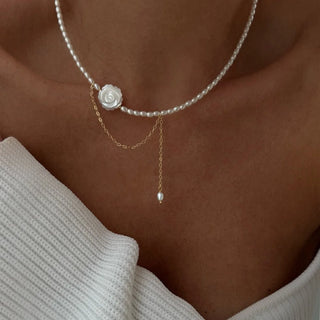 Pearl Gold Pendant Necklace 2