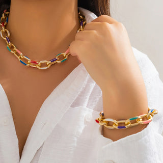 Gold Chain Jewelry Set