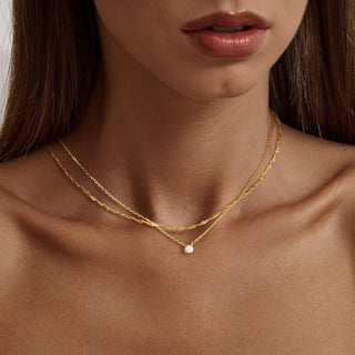 Zircon Crystal Choker Necklace