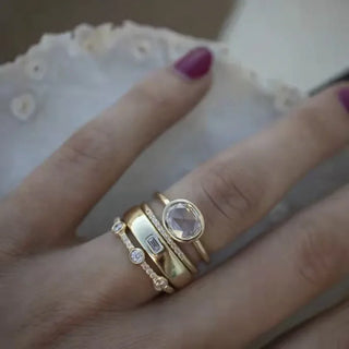 Zircon Silver Ring 8