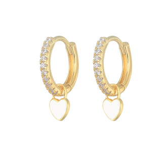 Crystal Zircon Hoop Earrings