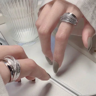 Zircon Silver Ring 7