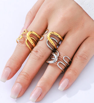 Gold Stainless Ring 4