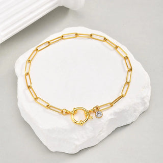 Gold Silver anklet 5