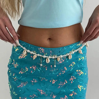 Pearl Beaded Waist Chain