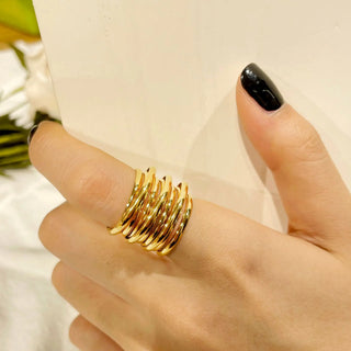 Gold Stainless Ring 5