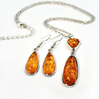 Silver Chain Jewelry Set