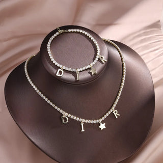 Zircon Star Pendant Necklace 2