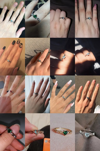 Zircon Heart Ring