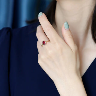 Zircon Gold Ring 11