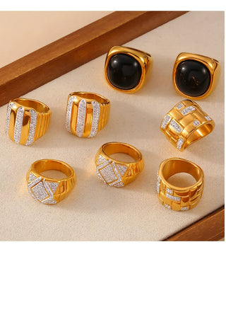 Zircon Gold Ring 15