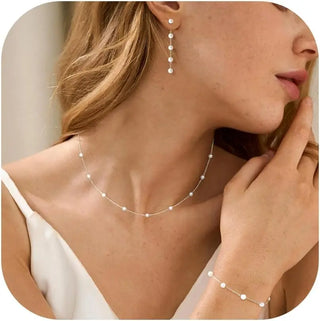 Pearl Gold Jewelry Set
