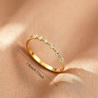 Zircon Gold Ring 14
