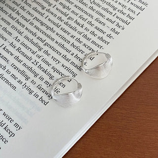 Silver Hoop Earrings 2