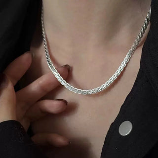 Silver Chain Pendant Necklace 2