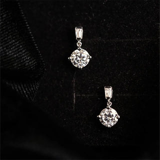 Zircon Gold Stud Earrings 2