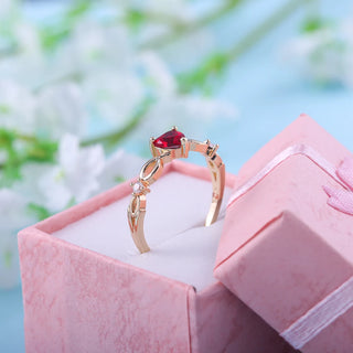 Zircon Heart Ring