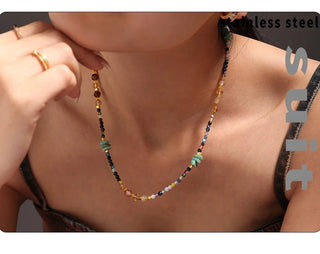 Crystal Gold Necklace