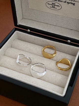 Silver Hoop Earrings 2