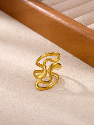 Gold Stainless Ring 2