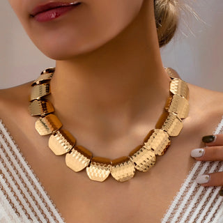 Geometric Round Necklace